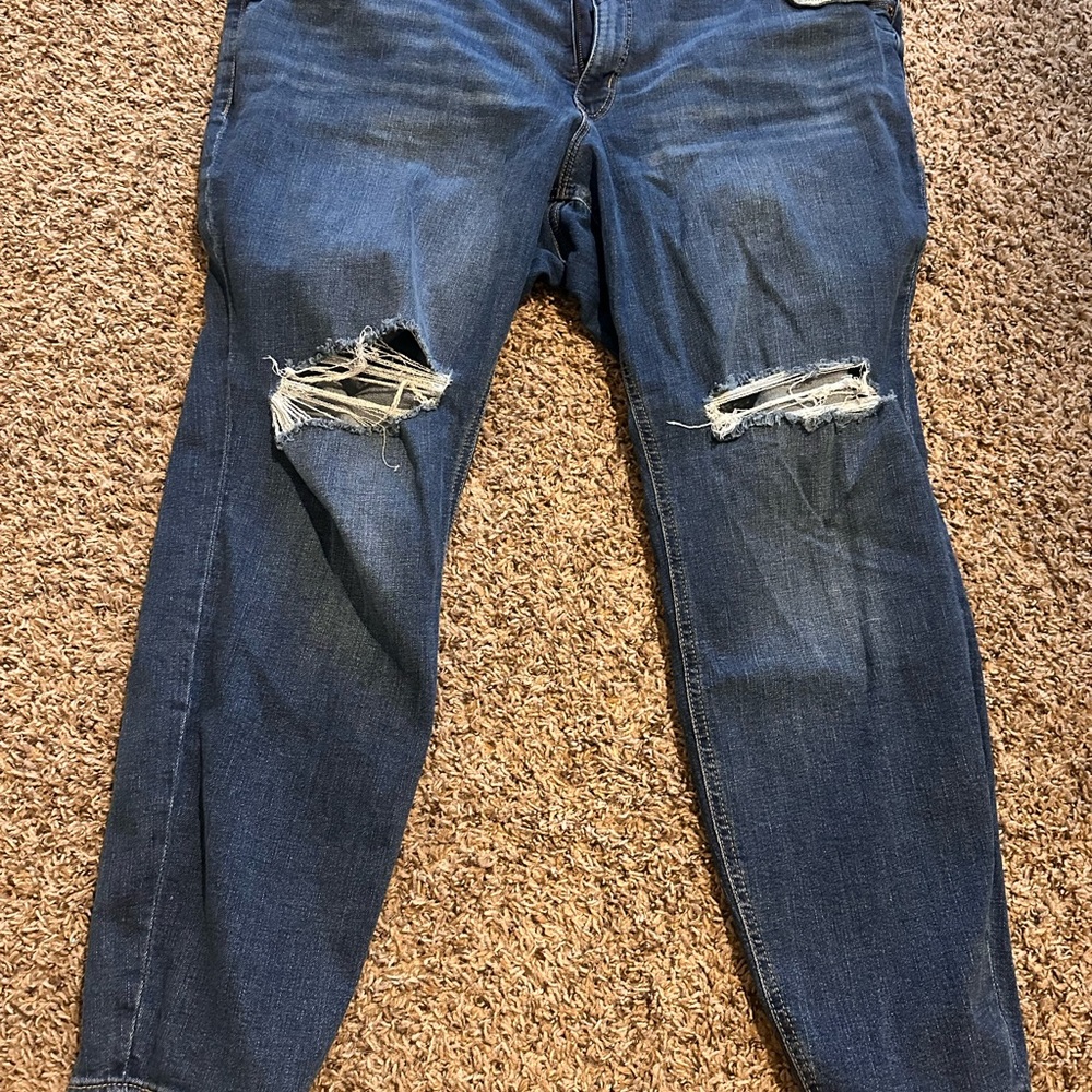 Distressed Blue Jeans for Women